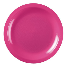 Plastové Talíř Plochá Fuchsie Round PP Ø185mm (50 Ks)