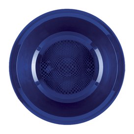 Plastové Talíř Hluboký Modrý Round PP Ø195mm (600 Ks)