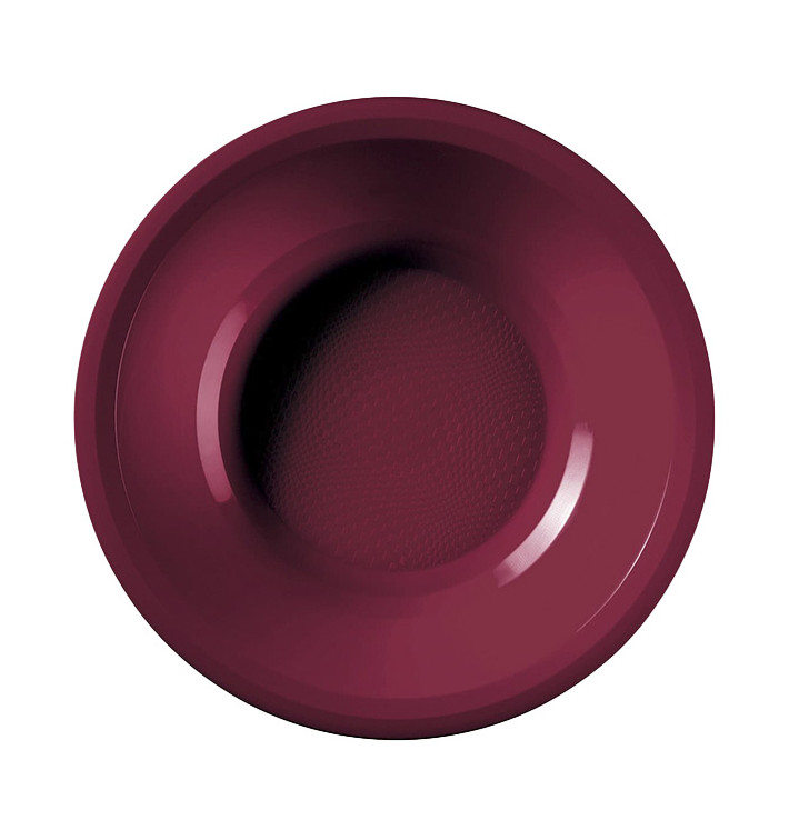 Plastové Talíř Hluboký Bordeaux Round PP Ø195mm (50 Ks) Plastové Talíř Hluboký Bordeaux Round PP Ø195mm (50 Ks)