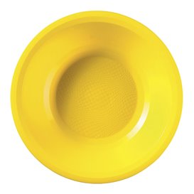 Plastové Talíř Hluboký Žlutá Round PP Ø195mm (600 Ks)
