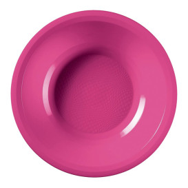 Plastové Talíř Hluboký Fuchsie Round PP Ø195mm (50 Ks)