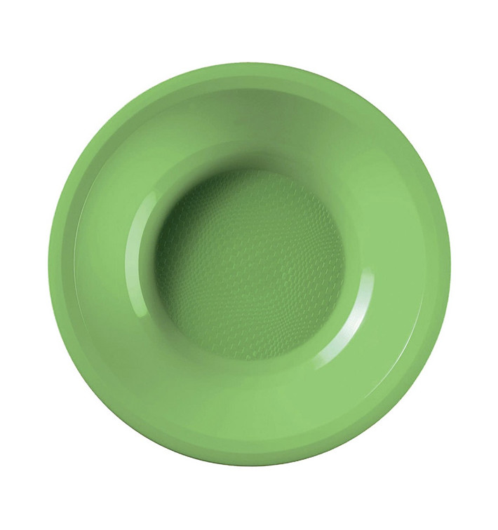 Plastové Talíř Hluboký Zelené Vápno Round PP Ø195mm (50 Ks) Plastové Talíř Hluboký Zelené Vápno Round PP Ø195mm (50 Ks)