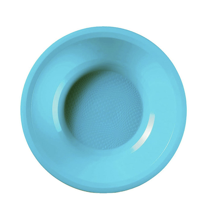 Plastové Talíř Hluboký Tyrkysová Round PP Ø195mm (50 Ks) Plastové Talíř Hluboký Tyrkysová Round PP Ø195mm (50 Ks)