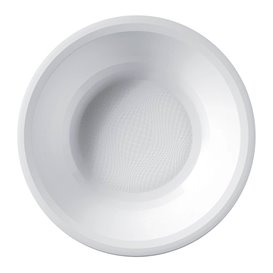 Plastové Talíř Hluboký Bílý Round PP Ø195mm (600 Ks)