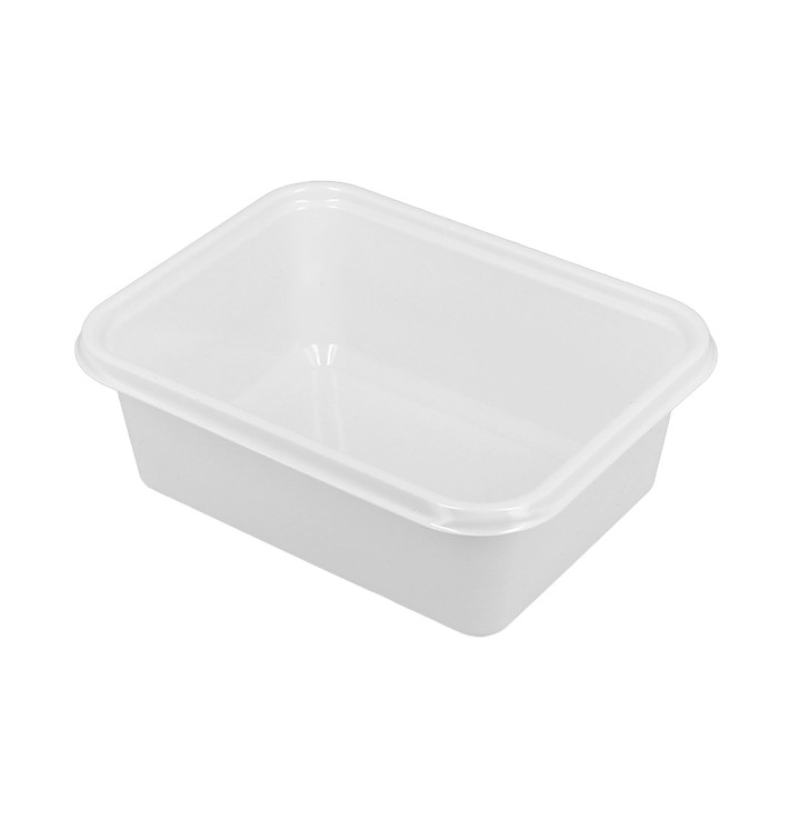 Balení Plastový PS Bílá 127x91x42mm 300ml (100 Ks) Balení Plastový PS Bílá 127x91x42mm 300ml (100 Ks)