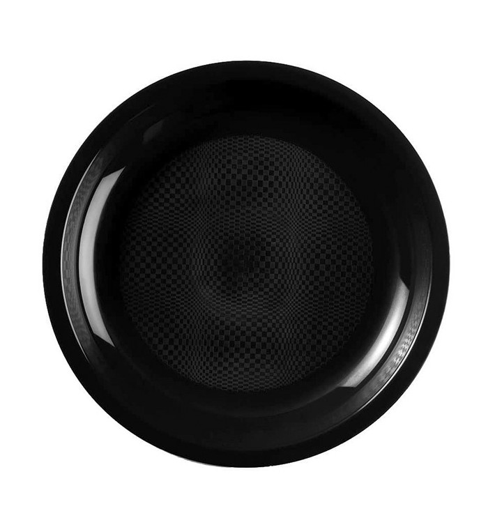 Plastové Talíř Plochá Černá Round PP Ø220mm (50 Ks) Plastové Talíř Plochá Černá Round PP Ø220mm (50 Ks)