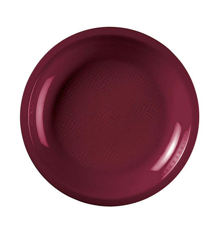 Plastové Talíř Plochá Bordeaux Round PP Ø220mm (50 Ks) Plastové Talíř Plochá Bordeaux Round PP Ø220mm (50 Ks)