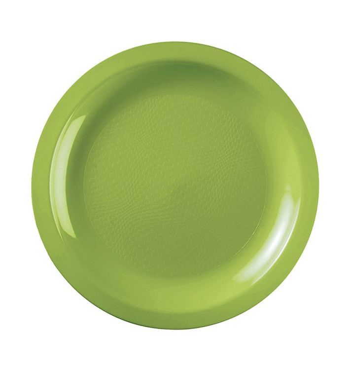 Plastové Talíř Plochá Zelené Vápno Round PP Ø220mm (25 Ks) Plastové Talíř Plochá Zelené Vápno Round PP Ø220mm (25 Ks)