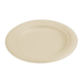 Talíř z Cukrové Třtiny Přírodní Ø155mm (50 Ks)
