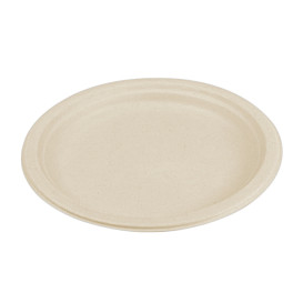 Talíř z Cukrové Třtiny Přírodní Ø260mm (50 Ks)
