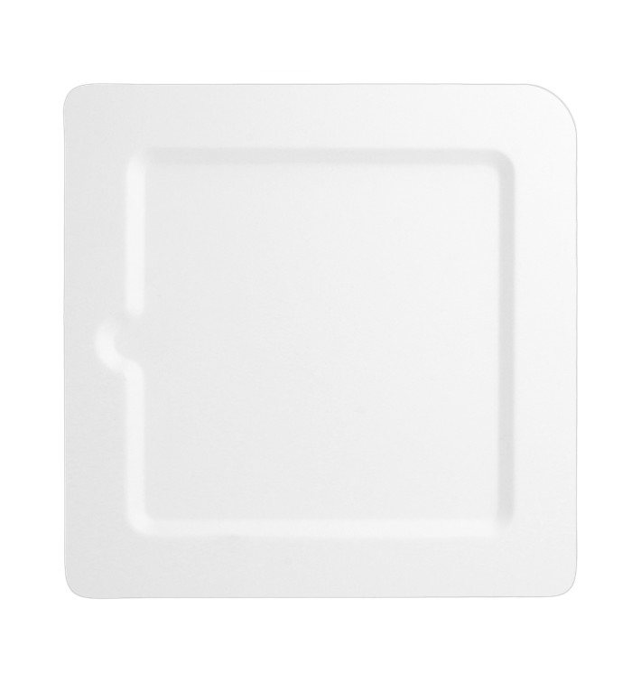 Talíř Mělký z Cukrové Třtiny Bílý 200x200mm (50 Ks) Talíř Mělký z Cukrové Třtiny Bílý 200x200mm (50 Ks)