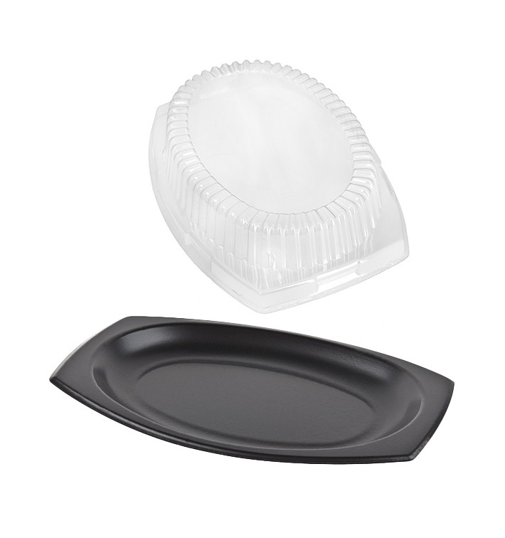 Podnos Termální Černá s víkem 230x180mm (125 Ks) Podnos Termální Černá s víkem 230x180mm (125 Ks)