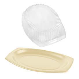Podnos Termální Med s víkem 230x180mm (500 Ks)