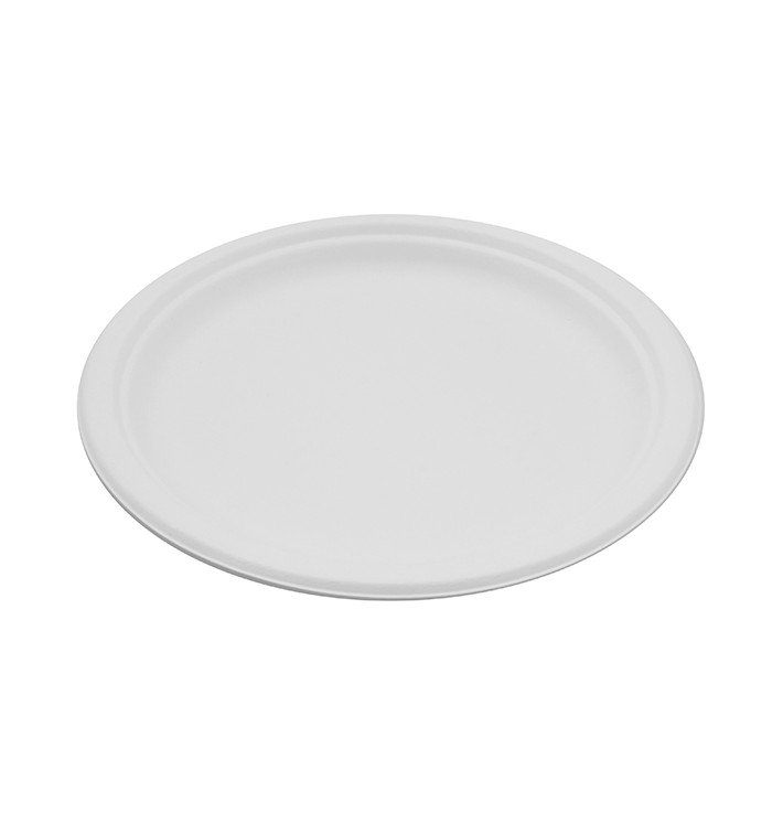 Talíř z Cukrové Třtiny Bílý Ø260mm (25 Ks) Talíř z Cukrové Třtiny Bílý Ø260mm (25 Ks)