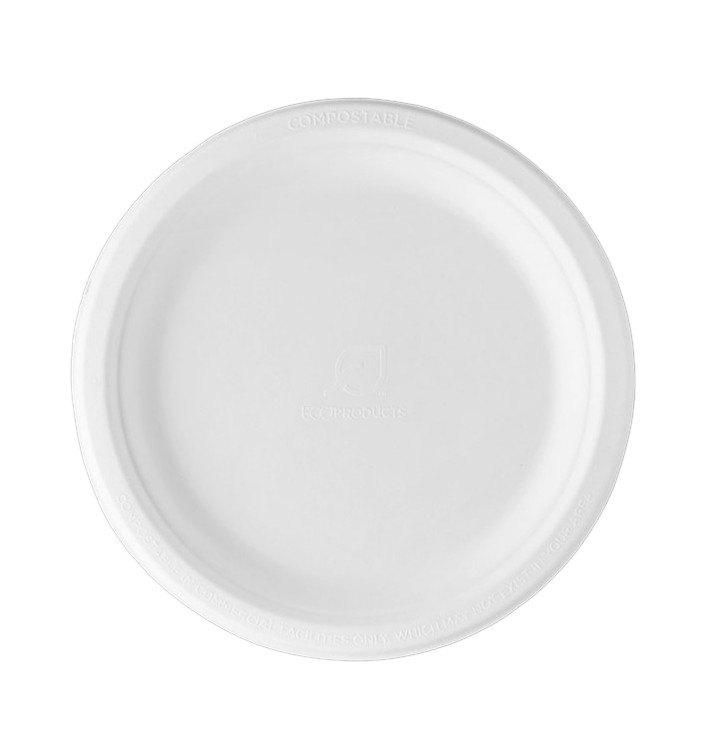 Talíř z Cukrové Třtiny Bagasové Bílý Ø23 cm (500 Ks) Talíř z Cukrové Třtiny Bagasové Bílý Ø23 cm (500 Ks)