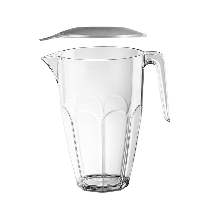 Karafa Opakovaně Použitelné s Víčko Průhledný SAN 2250ml (3 Ks) Karafa Opakovaně Použitelné s Víčko Průhledný SAN 2250ml (3 Ks)