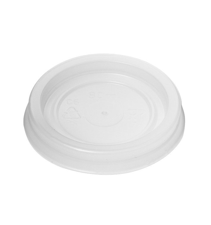 Plastové Víčko PS Kelímek 80/100ml Ø5,7cm (100 Ks) Plastové Víčko PS Kelímek 80/100ml Ø5,7cm (100 Ks)