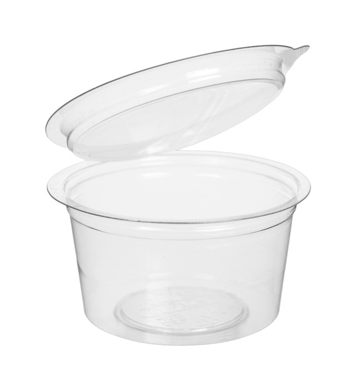 Miska kulatá s Víčkem APET Průhledný 80ml (450 Ks) Miska kulatá s Víčkem APET Průhledný 80ml (450 Ks)