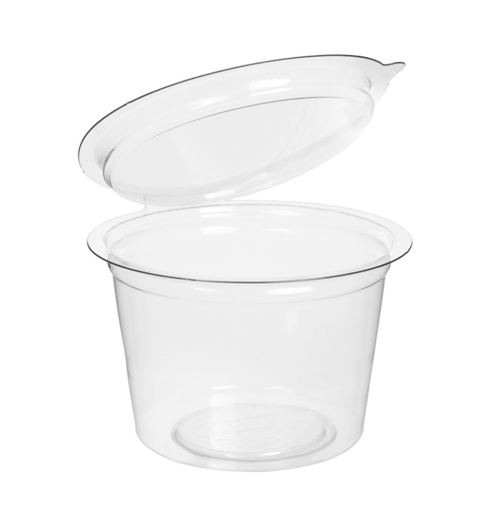 Miska kulatá s Víčkem APET Průhledný 100ml (405 Ks) Miska kulatá s Víčkem APET Průhledný 100ml (405 Ks)