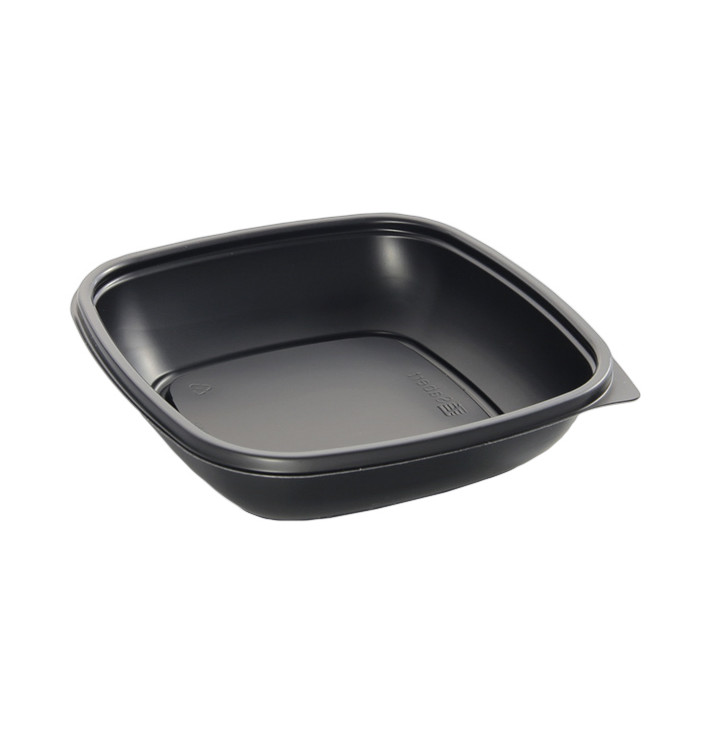 Plastové Obaly PP Černá 500ml 16,5x16,5x4cm (50 Ks) Plastové Obaly PP Černá 500ml 16,5x16,5x4cm (50 Ks)