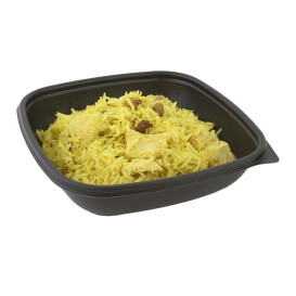 Plastové Obaly PP Černá 500ml 16,5x16,5x4cm (50 Ks)