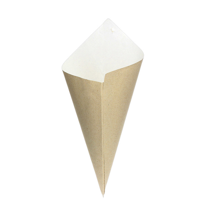 Papírové Kornouty Přírodní Hnědá 240mm 100g (200 Ks) Papírové Kornouty Přírodní Hnědá 240mm 100g (200 Ks)