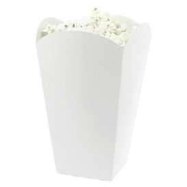 Krabička na Popcorn Velkým Bílá 150 gr 8,7x13x20,3cm (25 Ks)