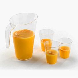 Karaf Plastové Průhledný Opakovaně Použitelné 1500 ml (1 Kousky)
