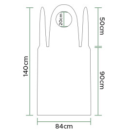 Zástěry Polyetylenové G230 84x140cm Modrý (50 Ks)