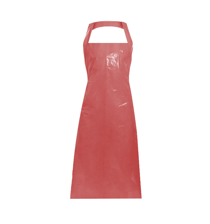 Zástěry Polyetylenové G80 76x120cm Červené (100 Ks) Zástěry Polyetylenové G80 76x120cm Červené (100 Ks)