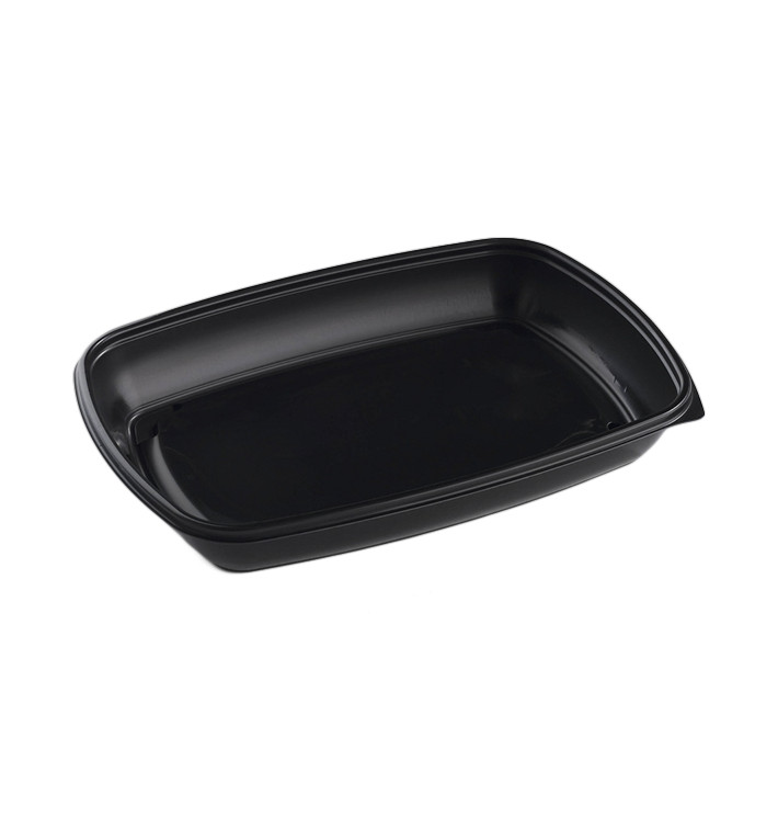 Plastové Obaly PP Černá 1350ml 28x20x4cm (50 Ks) Plastové Obaly PP Černá 1350ml 28x20x4cm (50 Ks)