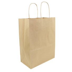 Papírové Tašky Kraft Hawanna Ouškems 100g/m² 24+12x31cm (50 Ks)