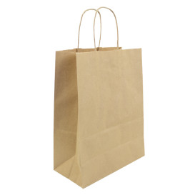 Papírové Tašky Kraft Hawanna Ouškems 100g/m² 24+12x31cm (50 Ks)