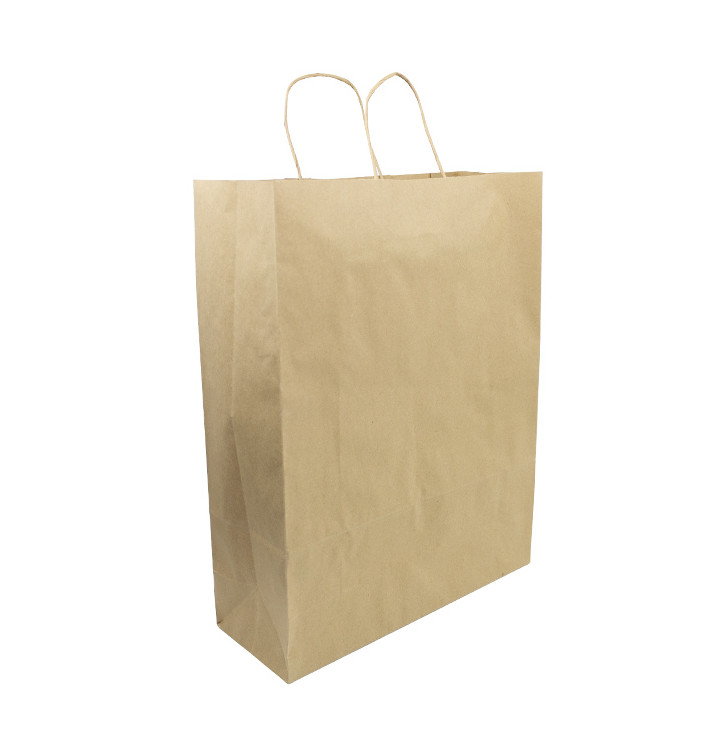 Papírové Tašky Kraft Hawanna Ouškems 100g/m² 32+12x41cm (50 Ks) Papírové Tašky Kraft Hawanna Ouškems 100g/m² 32+12x41cm (50 Ks)