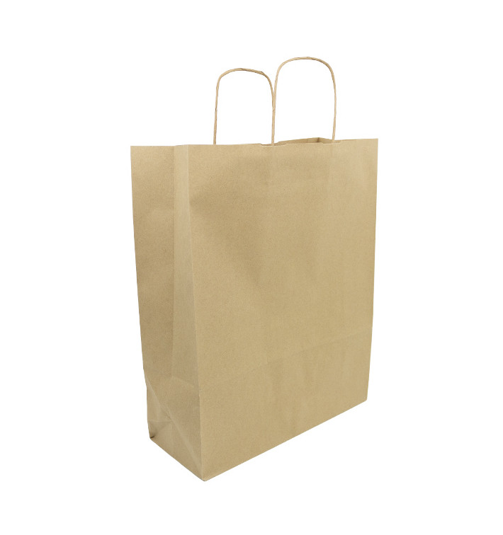 Papírové Tašky Kraft s Ouškems 100g/m² 32+12x40cm (250 Ks) Papírové Tašky Kraft s Ouškems 100g/m² 32+12x40cm (250 Ks)