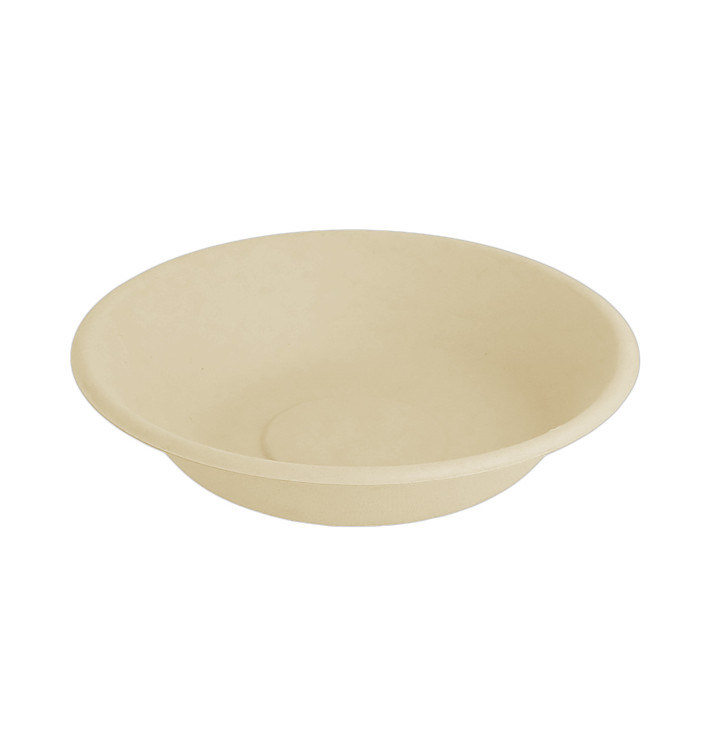 Talíř Hluboký z Cukrové Třtiny Přírodní Ø160mm (50 Ks) Talíř Hluboký z Cukrové Třtiny Přírodní Ø160mm (50 Ks)