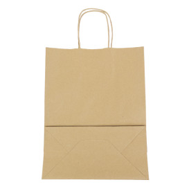 Papírové Tašky Kraft Hawanna Ouškems 100g/m² 24+12x31cm (50 Ks)