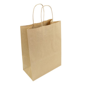 Papírové Tašky Kraft Hawanna Ouškems 100g/m² 24+12x31cm (50 Ks)