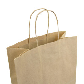 Papírové Tašky Kraft Hawanna Ouškems 100g/m² 24+12x31cm (50 Ks)