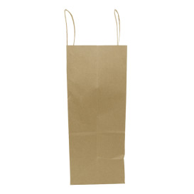 Papírové Tašky Kraft Hnědý s Ouškems 100g/m² 25+13x33cm (200 Ks)