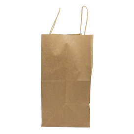 Papírové Tašky Kraft Hnědý s Ouškems 90g/m² 32+16x31cm (250 Ks)