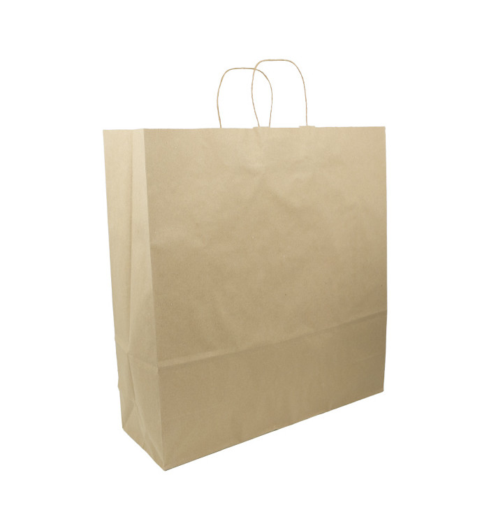 Papírové Tašky Kraft Hawanna Ouškems 100g/m² 46+16x49cm (200 Ks) Papírové Tašky Kraft Hawanna Ouškems 100g/m² 46+16x49cm (200 Ks)