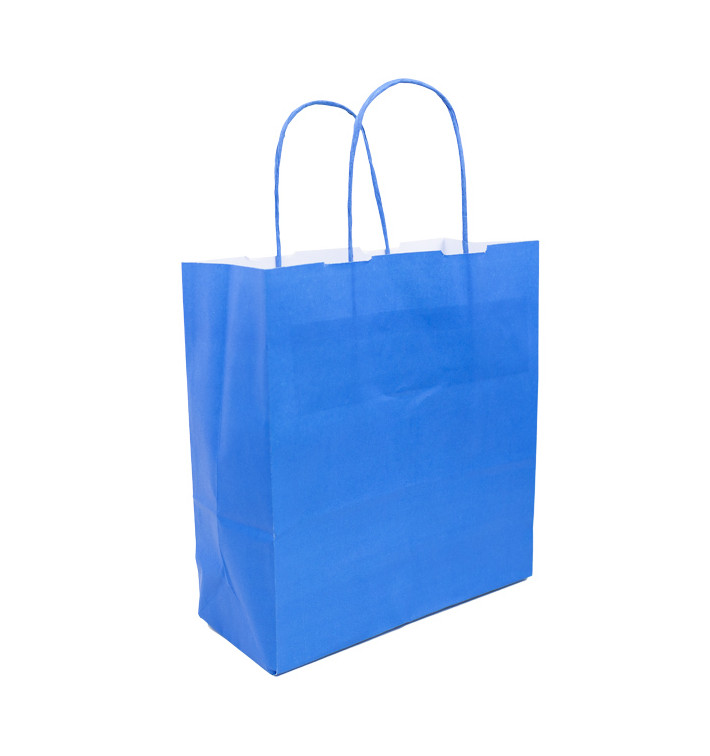 Papírové Tašky Tyrkysová s Ouškems 100g/m² 22+9x23cm (200 Ks) Papírové Tašky Tyrkysová s Ouškems 100g/m² 22+9x23cm (200 Ks)