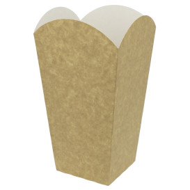 Krabička na Popcorn Střední Kraft 90g 7,8x10,5x18cm (350 Ks)