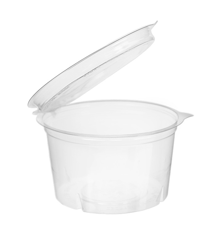 Miska kulatá s Víčkem APET Průhledný 400ml Ø120mm (480 Ks) Miska kulatá s Víčkem APET Průhledný 400ml Ø120mm (480 Ks)