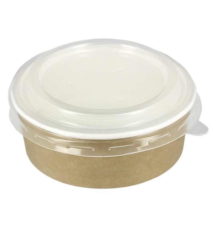 Kartonová Miska Kraft s Víčko PP 25 Oz/750 ml (250 Ks)