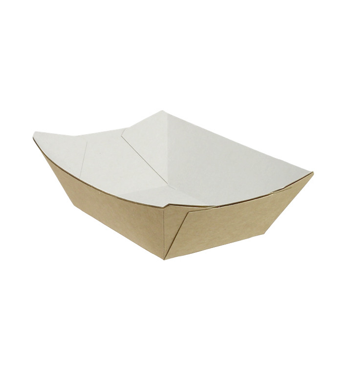 Dřevěné Lodičky 350ml Kraft 10,6x7,3x4,5cm (25 Ks) Dřevěné Lodičky 350ml Kraft 10,6x7,3x4,5cm (25 Ks)