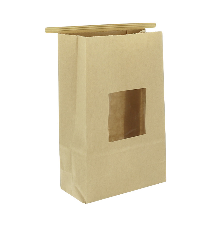 Tašky Kužel Kraft na Zip s Okénkem 15+7x23cm (50 Ks) Tašky Kužel Kraft na Zip s Okénkem 15+7x23cm (50 Ks)