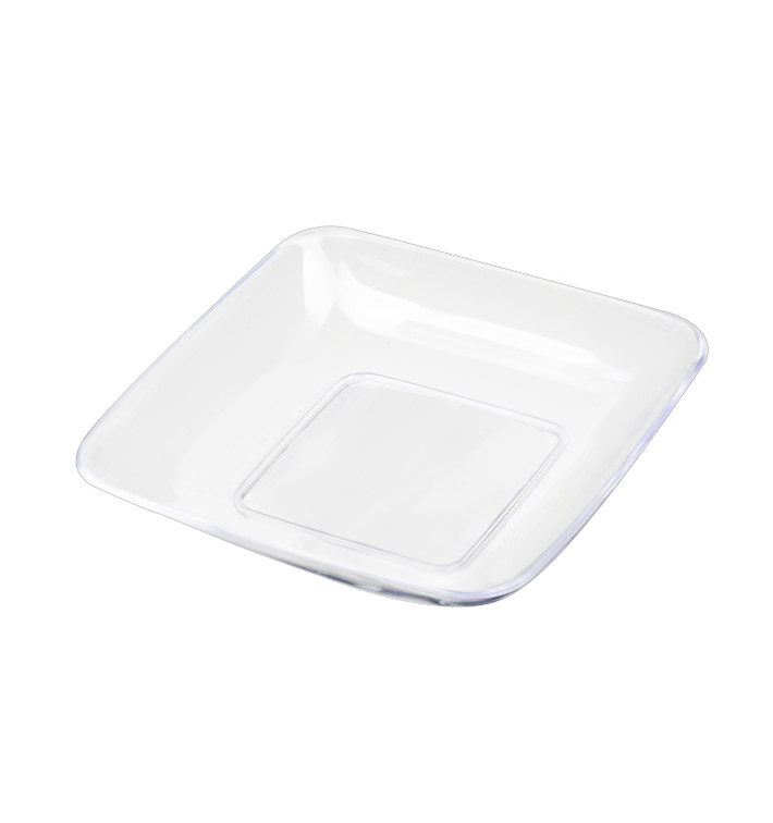 Plastové Talíř pro Ochutnávky Průhledný 6x6x1 cm (50 Ks) Plastové Talíř pro Ochutnávky Průhledný 6x6x1 cm (50 Ks)