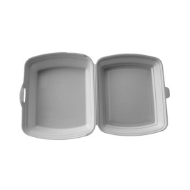 Obědová Krabička Foam Bílý 185x155x70mm (125 Kousky)